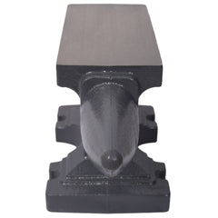 24LB(11KG) Cast Iron Anvil,with Single Horn Round Horn and Stable Base,for Bending, Shaping,and Twisting,Gray