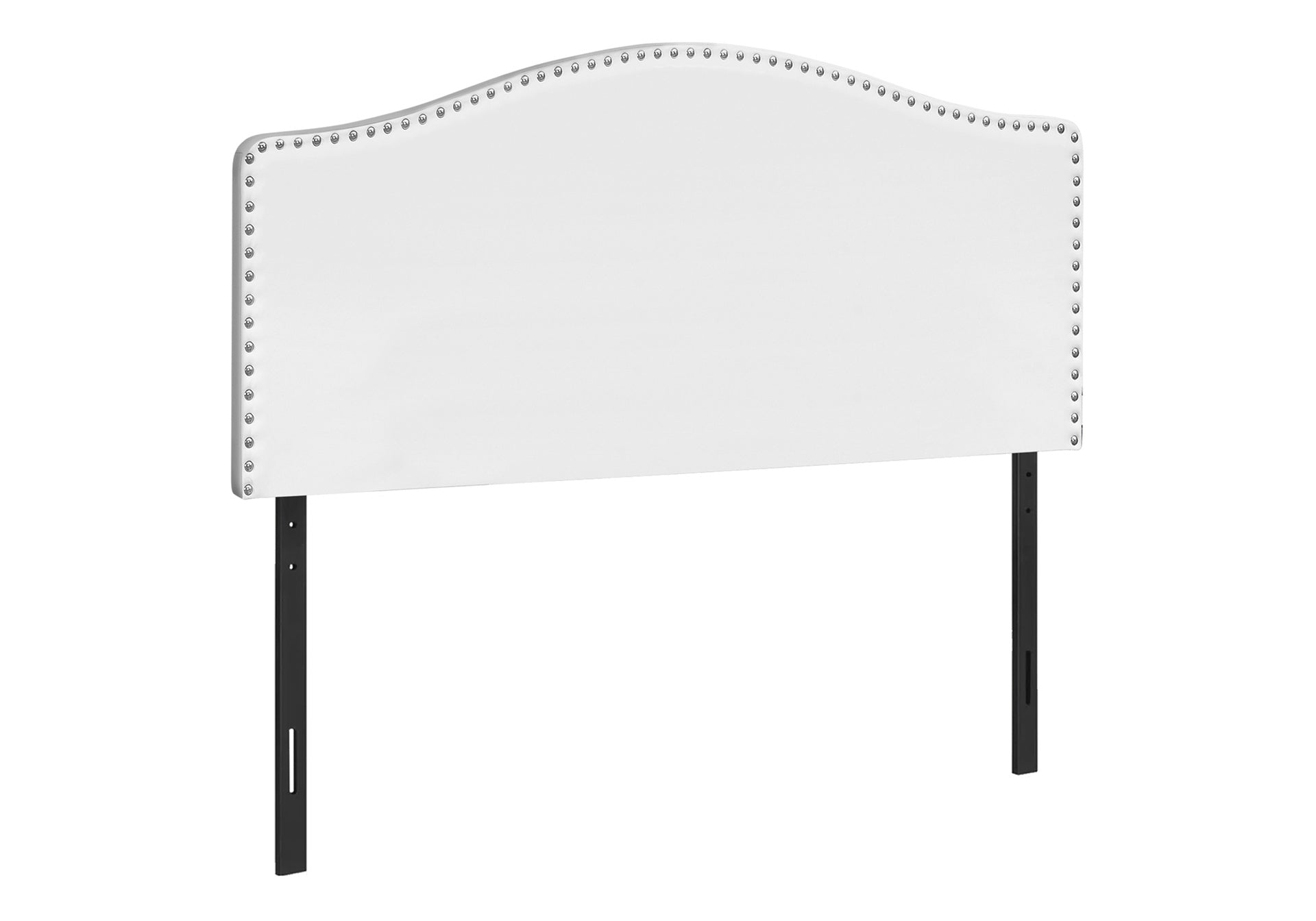 Bed, Headboard Only, Queen Size, Bedroom, Upholstered, White Leather Look, Transitional
