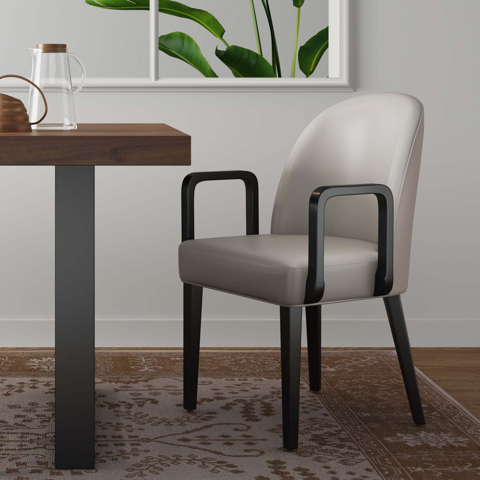Armchair in Light Gray