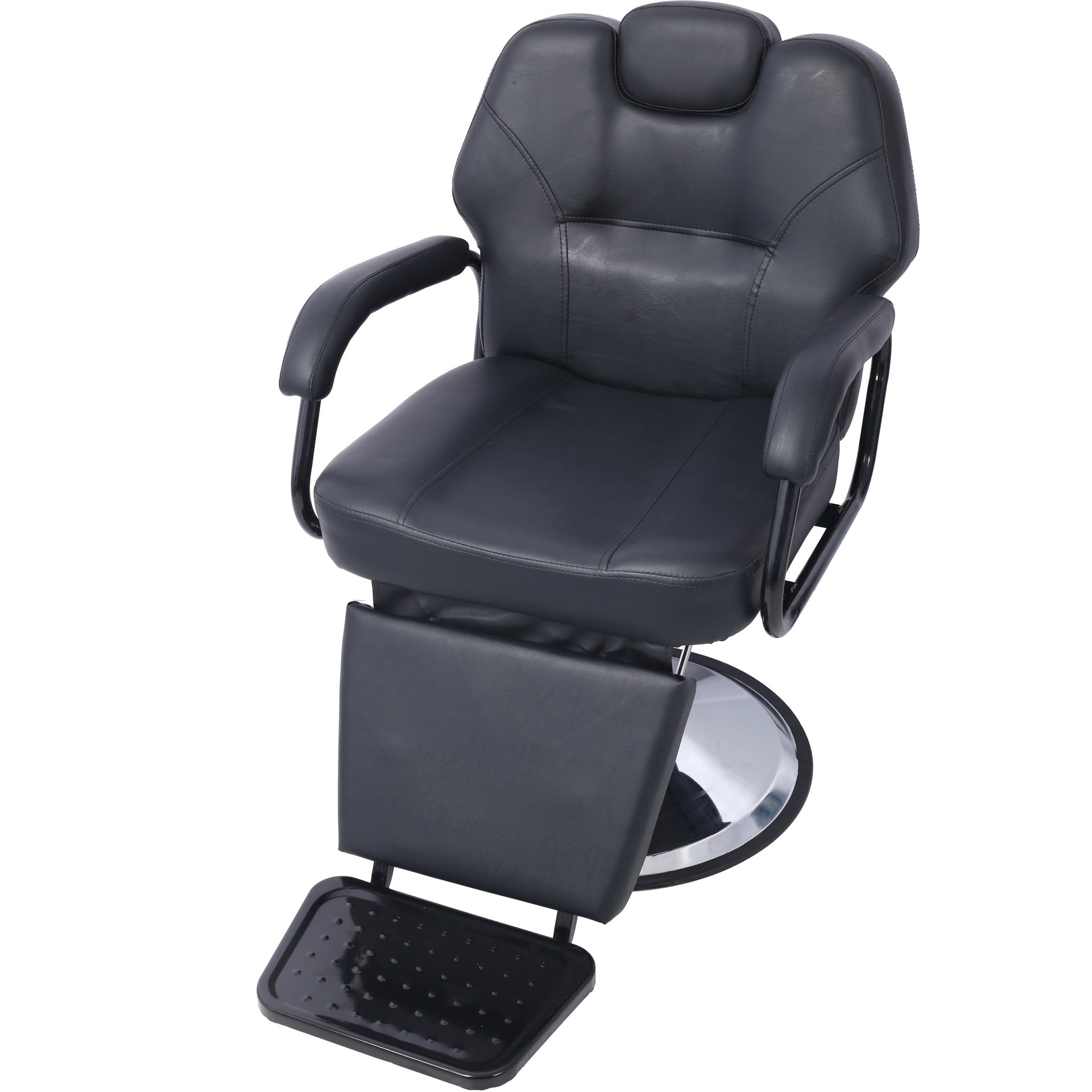Hair Stylist All Purpose Barber Chair for Barbershop Salon Chair,Heavy Duty Hydraulic Barber Chair Spa Furniture Shampoo Reclining Extra Wider Seat Beauty Hair Salon Equipment,black