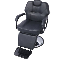 Hair Stylist All Purpose Barber Chair for Barbershop Salon Chair,Heavy Duty Hydraulic Barber Chair Spa Furniture Shampoo Reclining Extra Wider Seat Beauty Hair Salon Equipment,black
