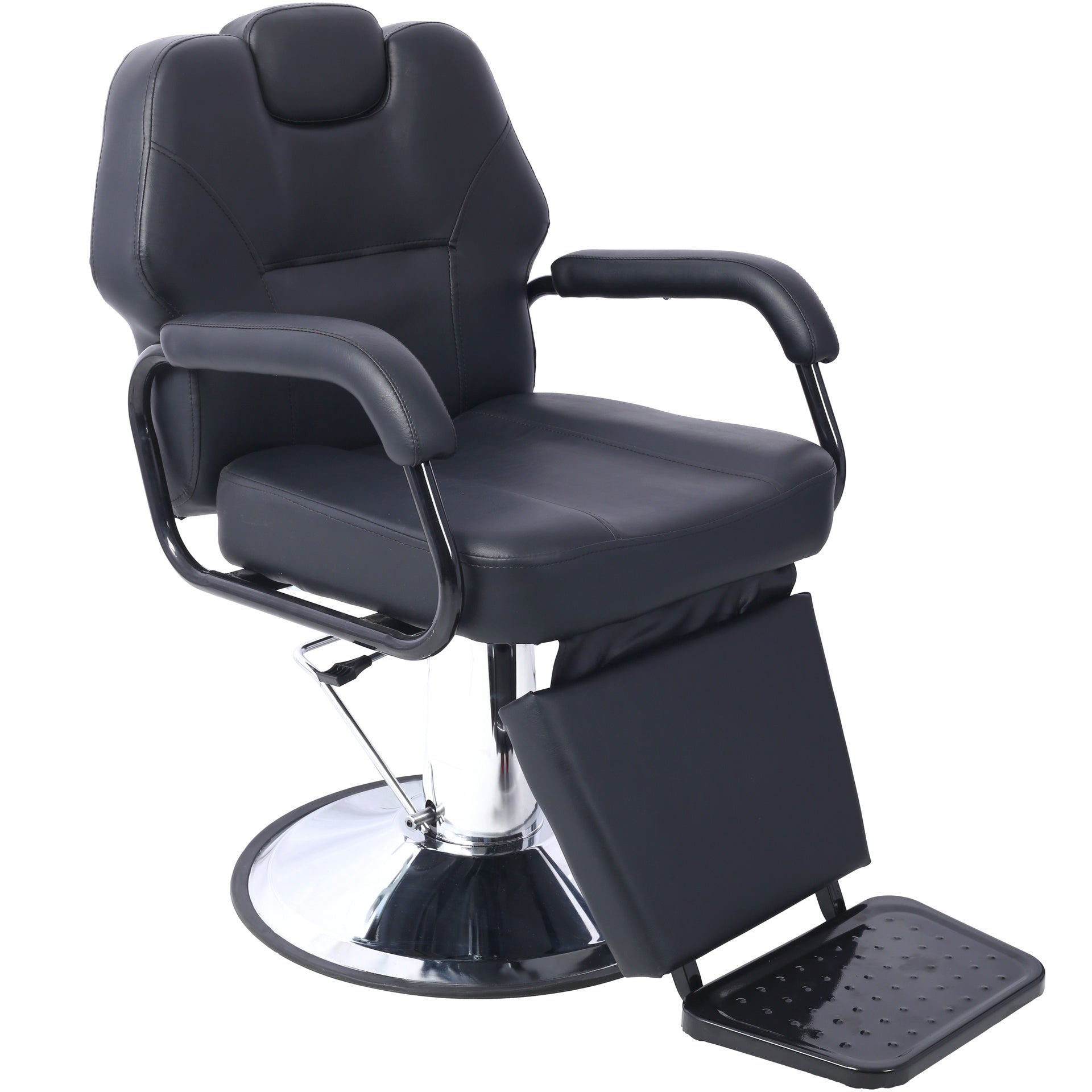 Hair Stylist All Purpose Barber Chair for Barbershop Salon Chair,Heavy Duty Hydraulic Barber Chair Spa Furniture Shampoo Reclining Extra Wider Seat Beauty Hair Salon Equipment,black