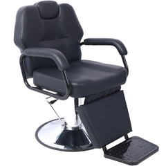 Hair Stylist All Purpose Barber Chair for Barbershop Salon Chair,Heavy Duty Hydraulic Barber Chair Spa Furniture Shampoo Reclining Extra Wider Seat Beauty Hair Salon Equipment,black