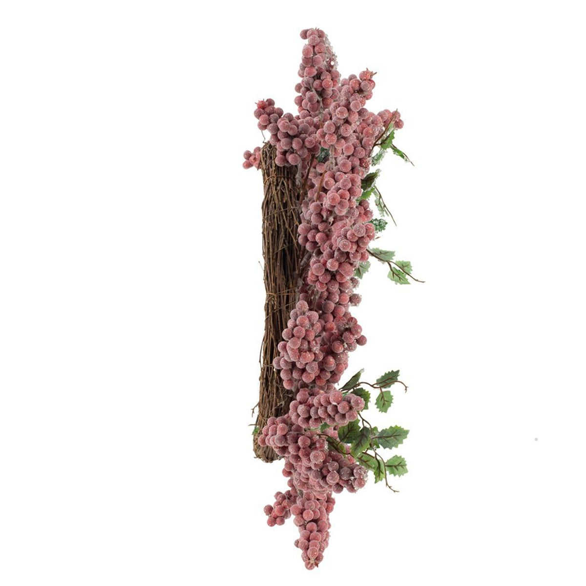 18x18x4.5" Timeless Red Frosted Berry Wreath