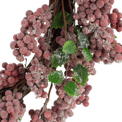 18x18x4.5" Timeless Red Frosted Berry Wreath