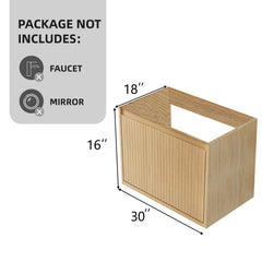 30 Inch Bathroom Vanity Cabinet Without Ceramic Sink