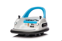 12V ride on bumper car for kids,electric car for kids,1.5-5 Years Old,W/Remote Control, LED Lights, Bluetooth & 360 Degree Spin, Vehicle body with anti-collision padding Five-point Safety Belt,2wd