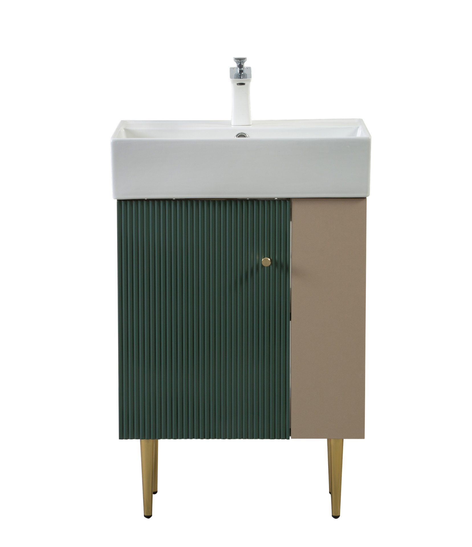 21.6" Vanity Base Only, Open Shelf on the Right, Green GF-24V06-21LVR-W1573P224400