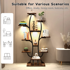 (Vase Shape) Plant Stand Indoor with Grow Lights, Indoor Plant Shelf, Metal Plant Flower Holder Stand, Vase Shape Plant Rack for Home, Patio, Plant Stand, Plant Stand Indoor