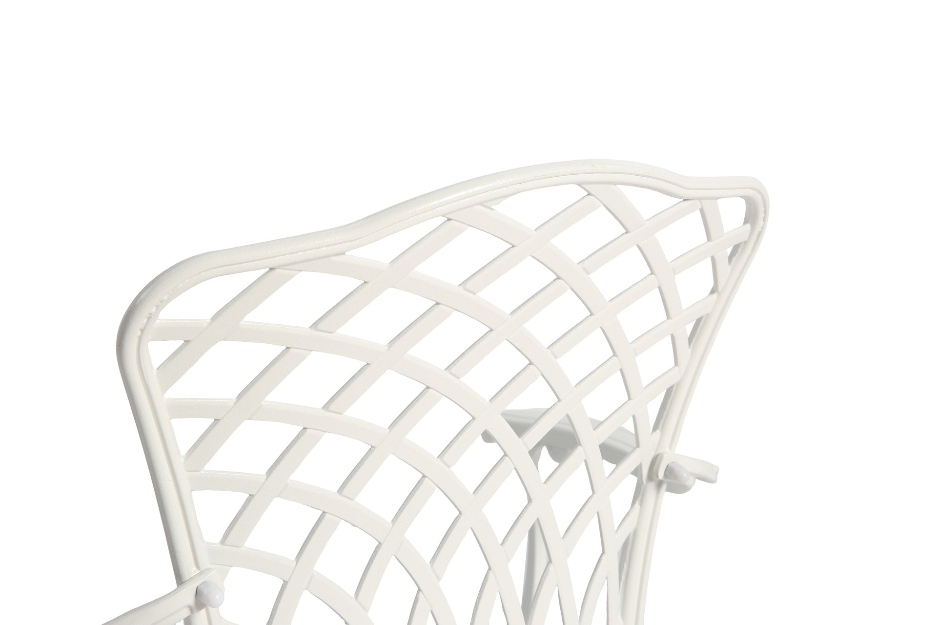 3 Piece Patio Bistro Set Cast Aluminum Bistro Table and Chairs Set of 2 with Umbrella Hole,All Weather Metal Bistro Table Set,Outdoor Patio Furniture Set for Garden with cushion White