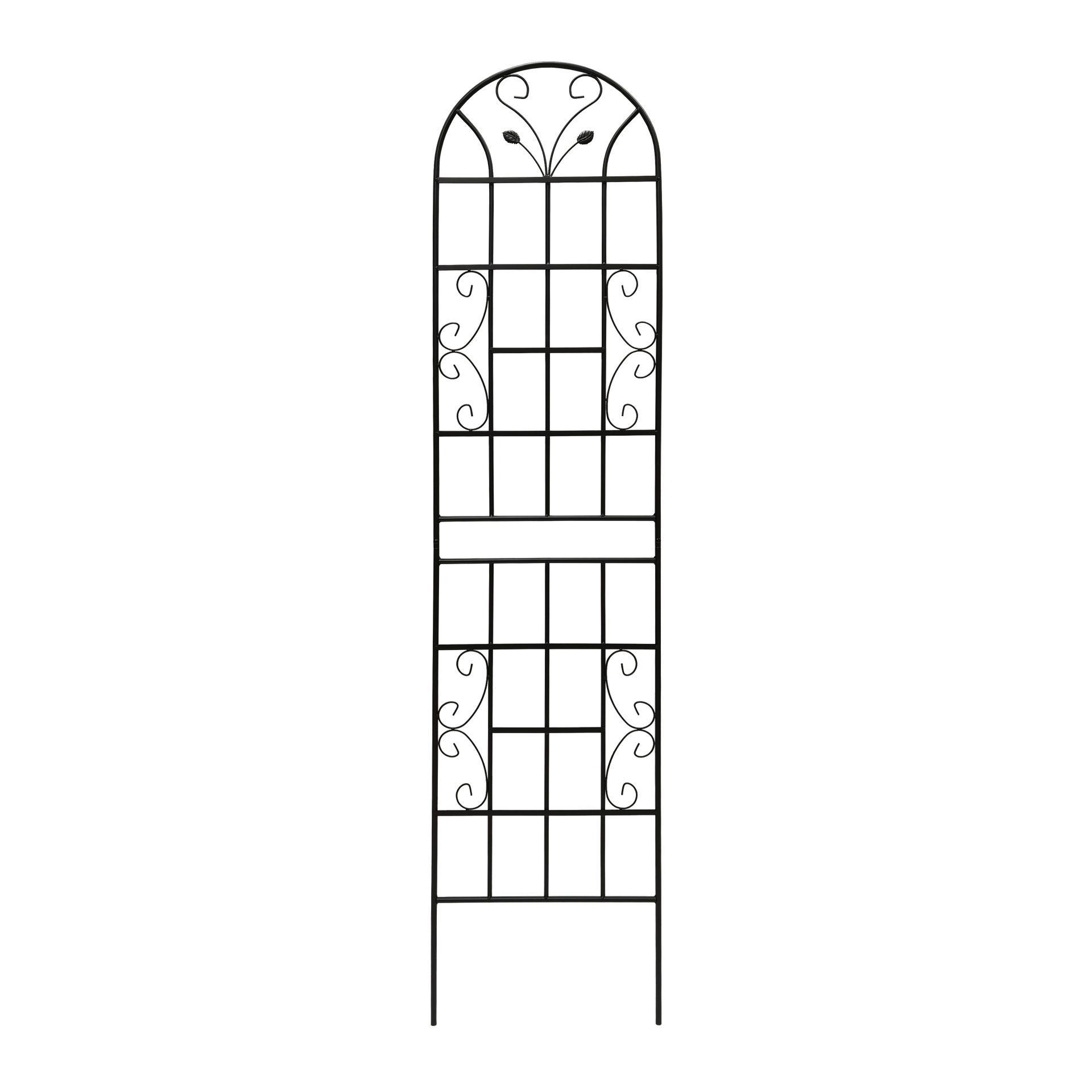 2 Pack Metal Garden Trellis 86.7" x 19.7" Rustproof Trellis for Climbing Plants Outdoor Flower Support Black