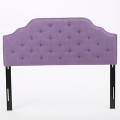 Tufted Upholstered Headboard Queen Size, Solid Wood Head Board with Durable Metal Legs, Adjustable Height Queen headboard with Nailhead Trim,fabric Headboard in Modern Button Tuffted Design