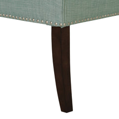 Welburn Upholstered Bench Teal