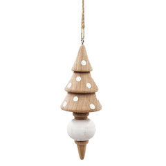 2x2x6'' Eucalyptus Icicle Ornament, Decorative Hanging Ornaments for Holiday Party Decorations, Set of 6