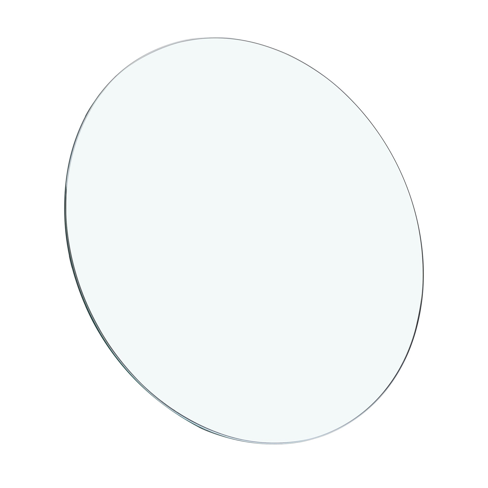 Tempered Glass Top 39.3 INCH Rouund Glass Table Top 3/8 INCH Thickness