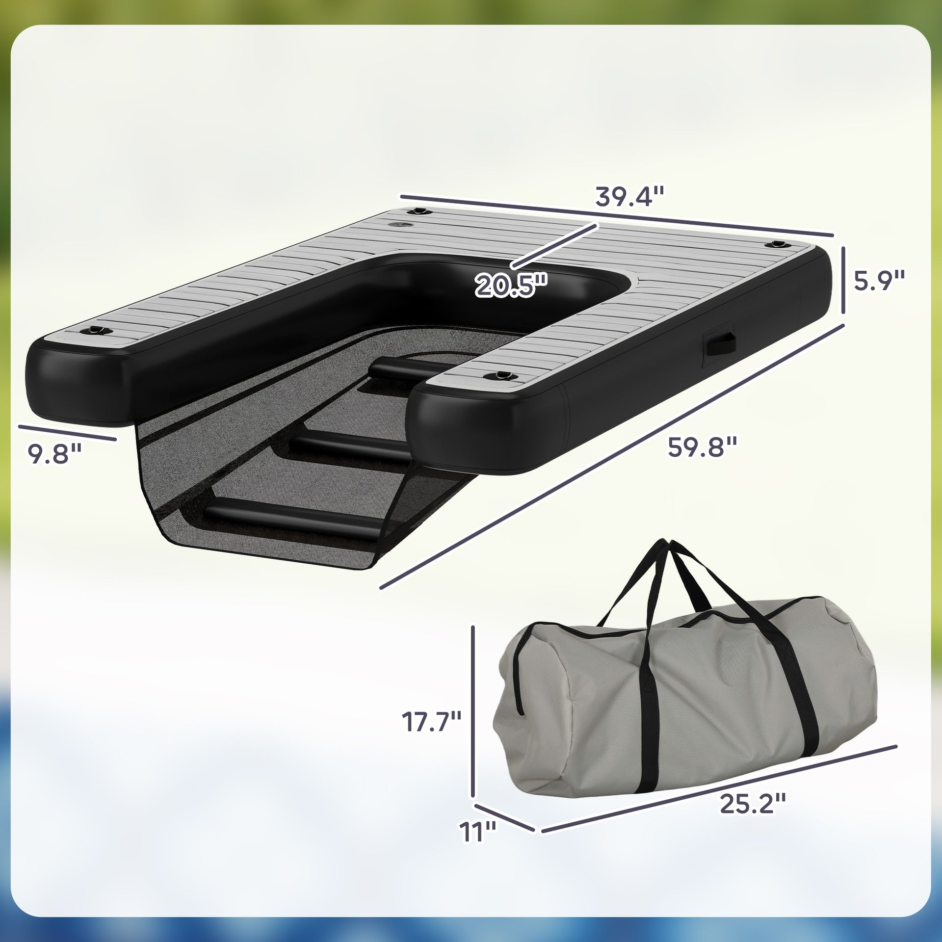 Inflatable Dog Boat Ramp , for Boat, Dock, Lake, Non-Slip