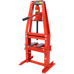 Hydraulic Power Units, 6-Ton Benchtop Hydraulic A-Frame Shop Press with Press Plates, Hydraulic 6 Ton Garage Floor Adjustable Shop Press with Plates, Hydraulic Press, Hydraulic Shop Press,Red