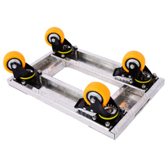 Movers Dolly Heavy Duty Furniture Dolly Trolley Cart  18''x12'' Aluminum Frame with 3'' TPU Professional Casters with Brake Option 2pcs set