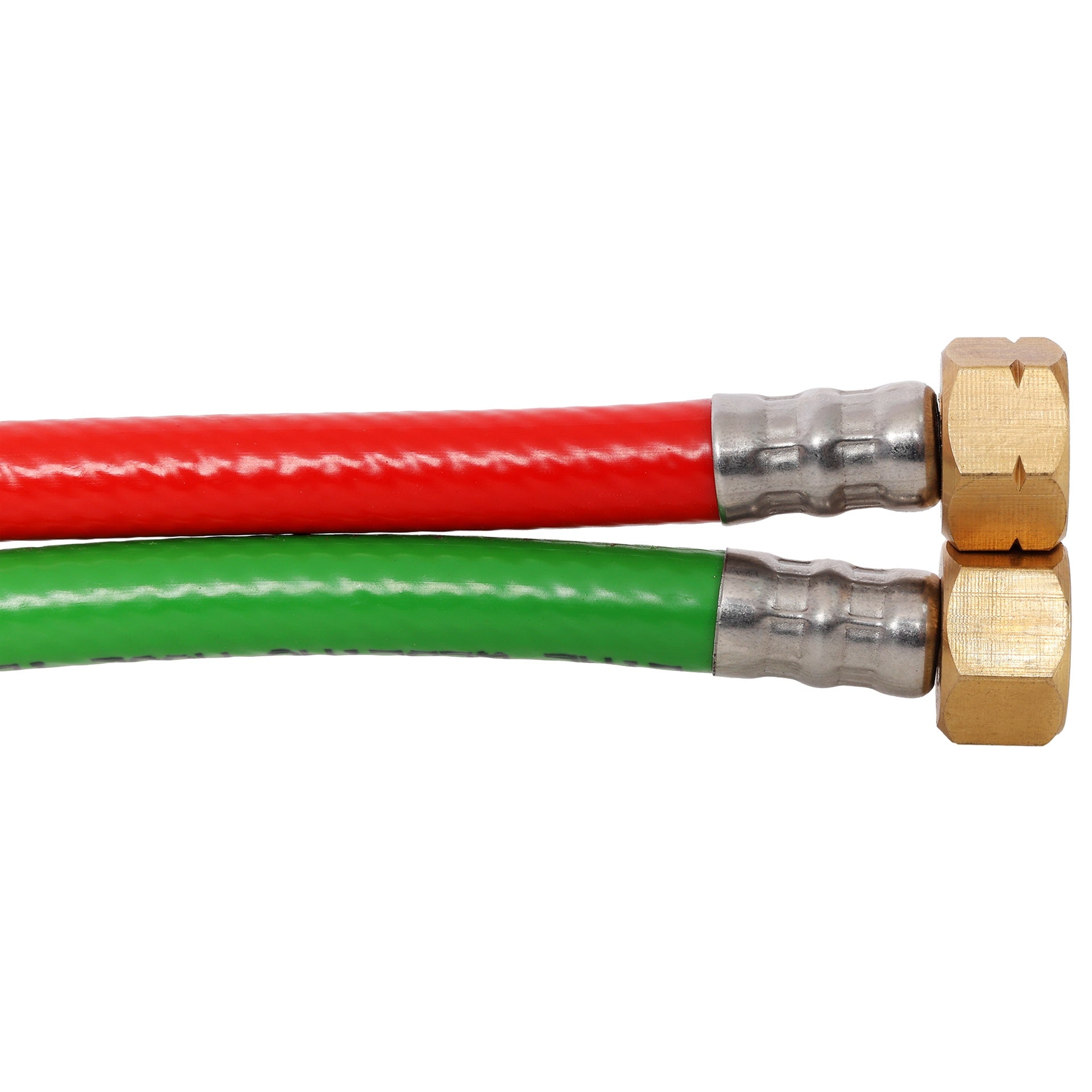 Oxygen Acetylene Hose with 9/16"-18 B fittings Welding Cutting Torch Twin Hose, 1/4-Inch × 50 Feet,Twin-Line Torch Hose for Acetylene Cutting & Welding