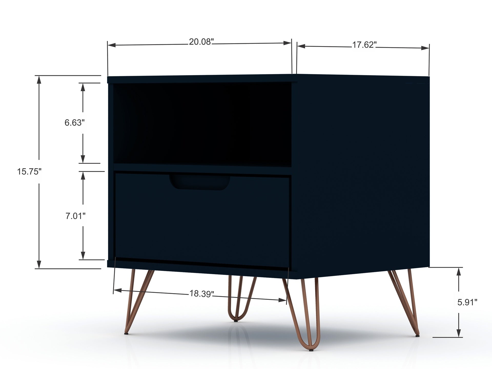 Nightstand in Midnight Blue