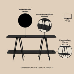 Console Table in Black