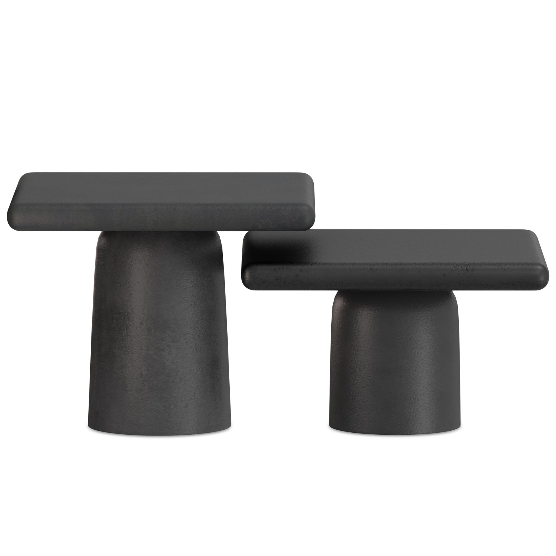 Zachary Cast Aluminum Coffee Table 2 Piece Set