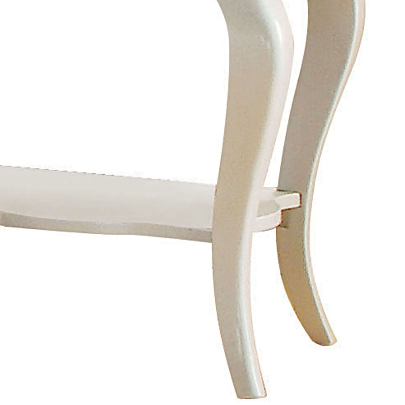 Pearl White 1-Drawer Nightstand with Shelf