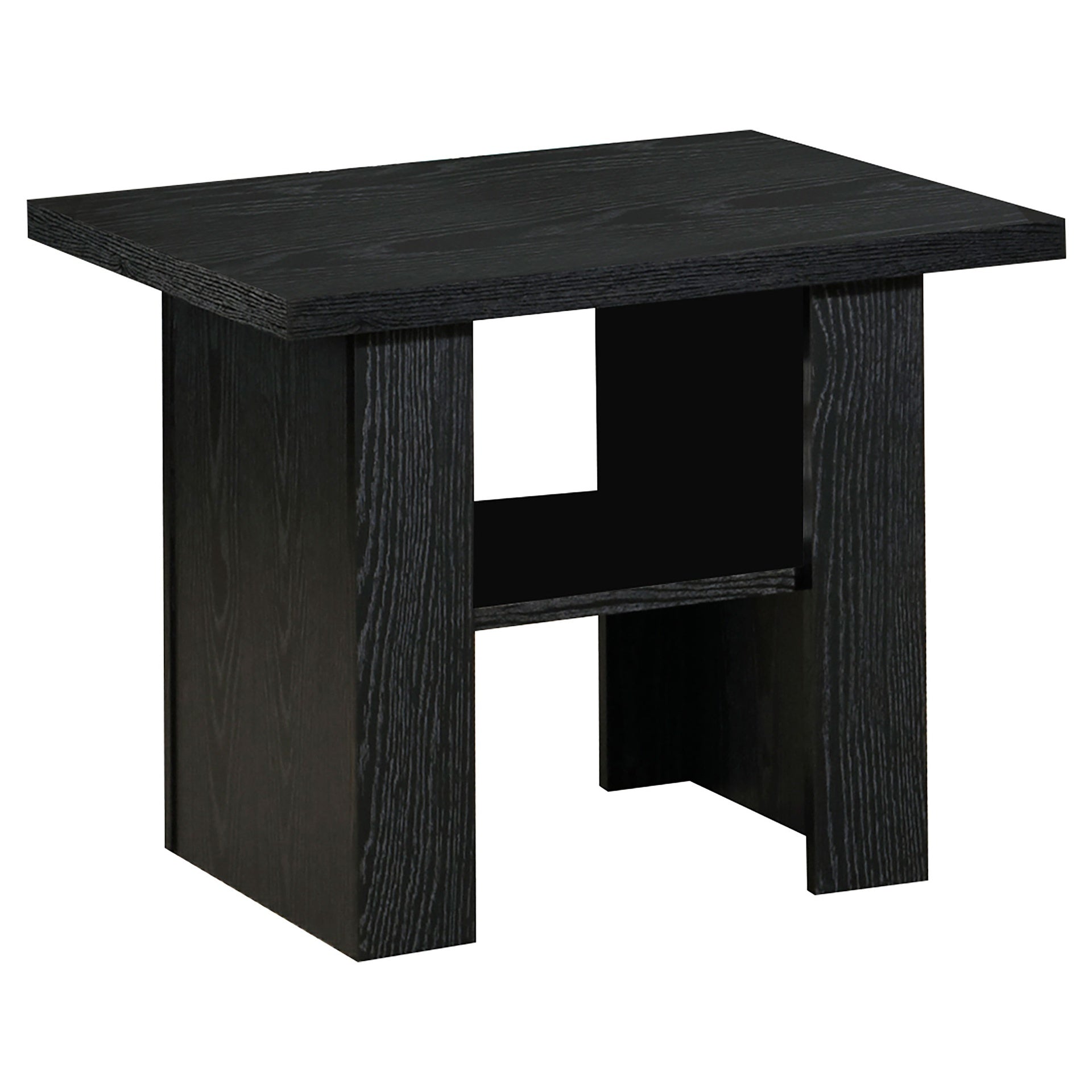 Salton Black Oak 3-Piece Engineered Wood Coffee Table Set