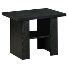 Salton Black Oak 3-Piece Engineered Wood Coffee Table Set