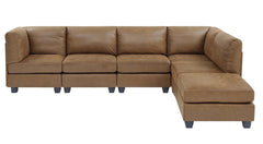 Faux Leather Modular Sectional
