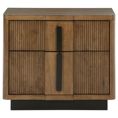 Moraga Ash Brown 2-drawer Nightstand Bedside Table