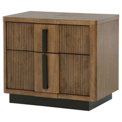 Moraga Ash Brown 2-drawer Nightstand Bedside Table