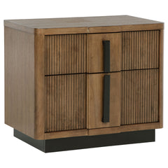 Moraga Ash Brown 2-drawer Nightstand Bedside Table
