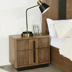 Moraga Ash Brown 2-drawer Nightstand Bedside Table