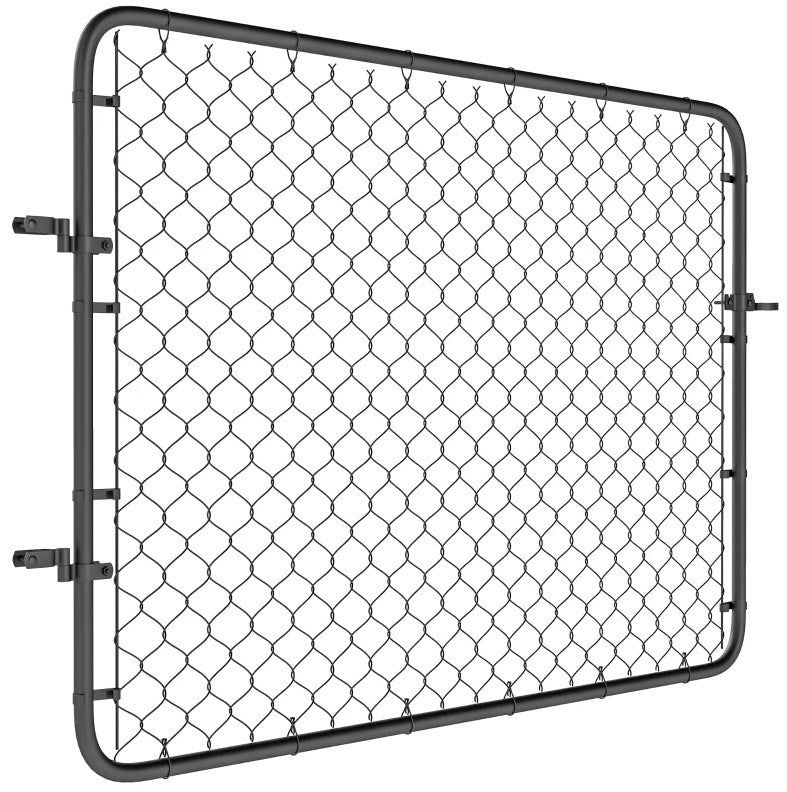 Galvanized Steel Garden Door,Garden Gate Chain Link Fence Gate,for Yard Entrance Way