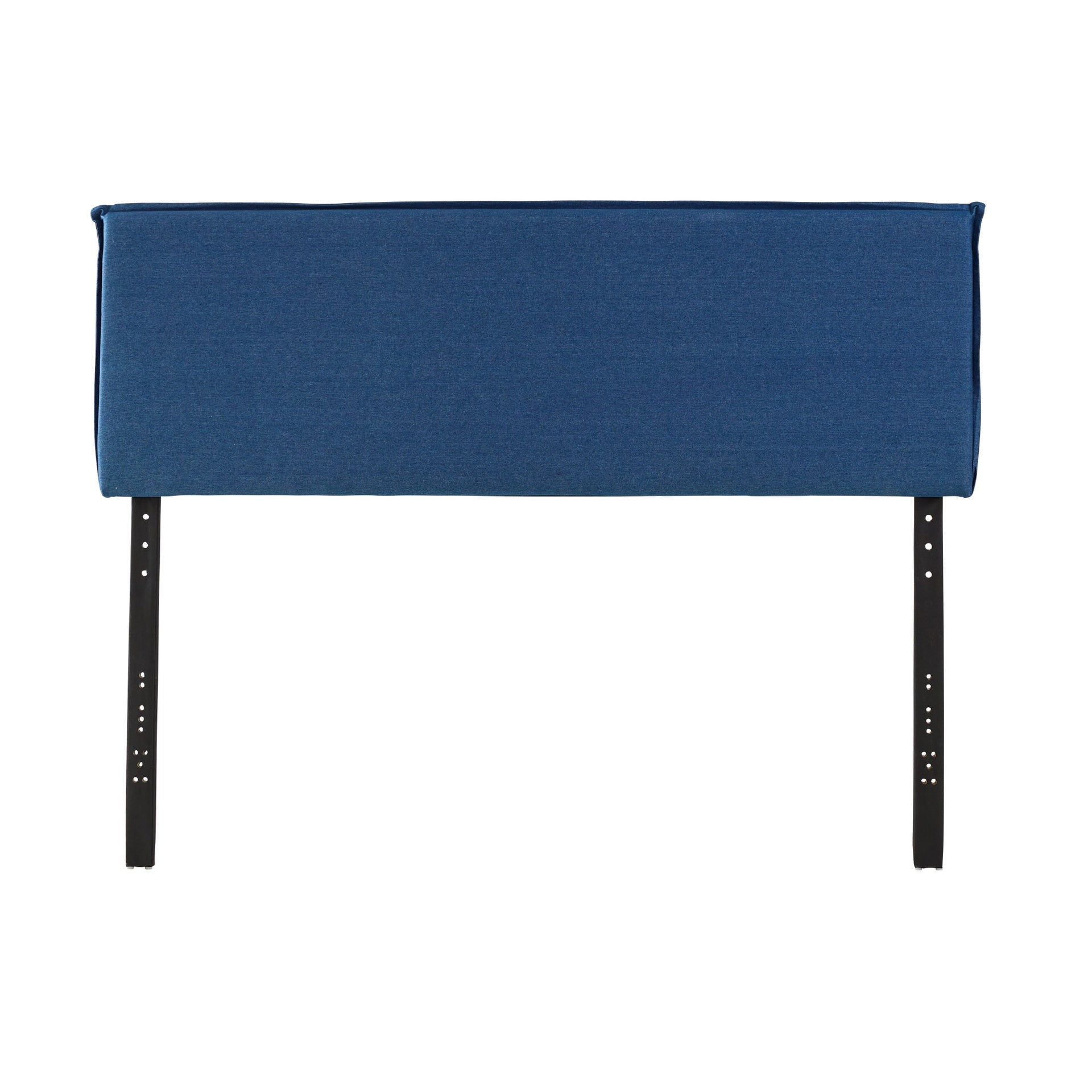 Upholstered Pillow Headboard, King, Denim