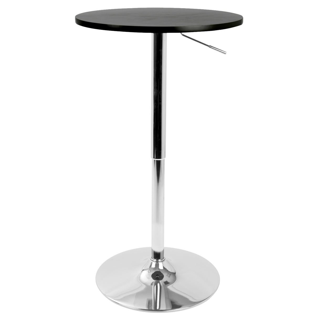 Adjustable Contemporary Bar Table in Black by LumiSource