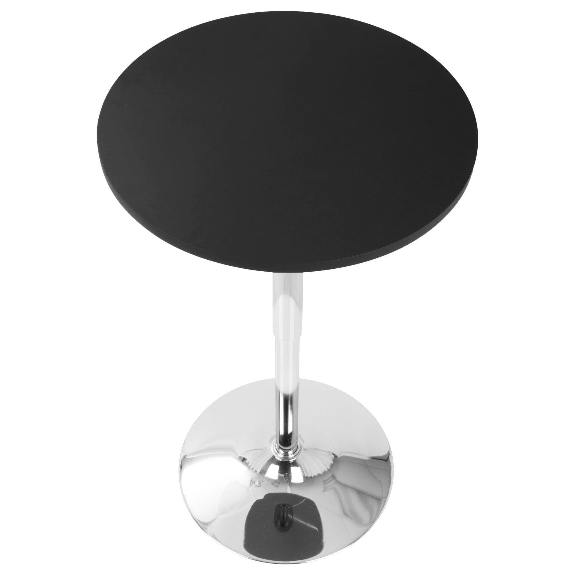 Adjustable Contemporary Bar Table in Black by LumiSource