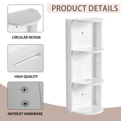 12" Bathroom Wall-Mounted Storage Rack, Float Mounting Design,(KD-Packing)
