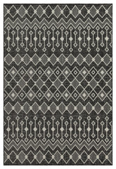 Sunshine GC_HAR2020 Anthracite 5 ft. 3 in. x 7 ft. 3 in. Indoor/Outdoor Area Rug
