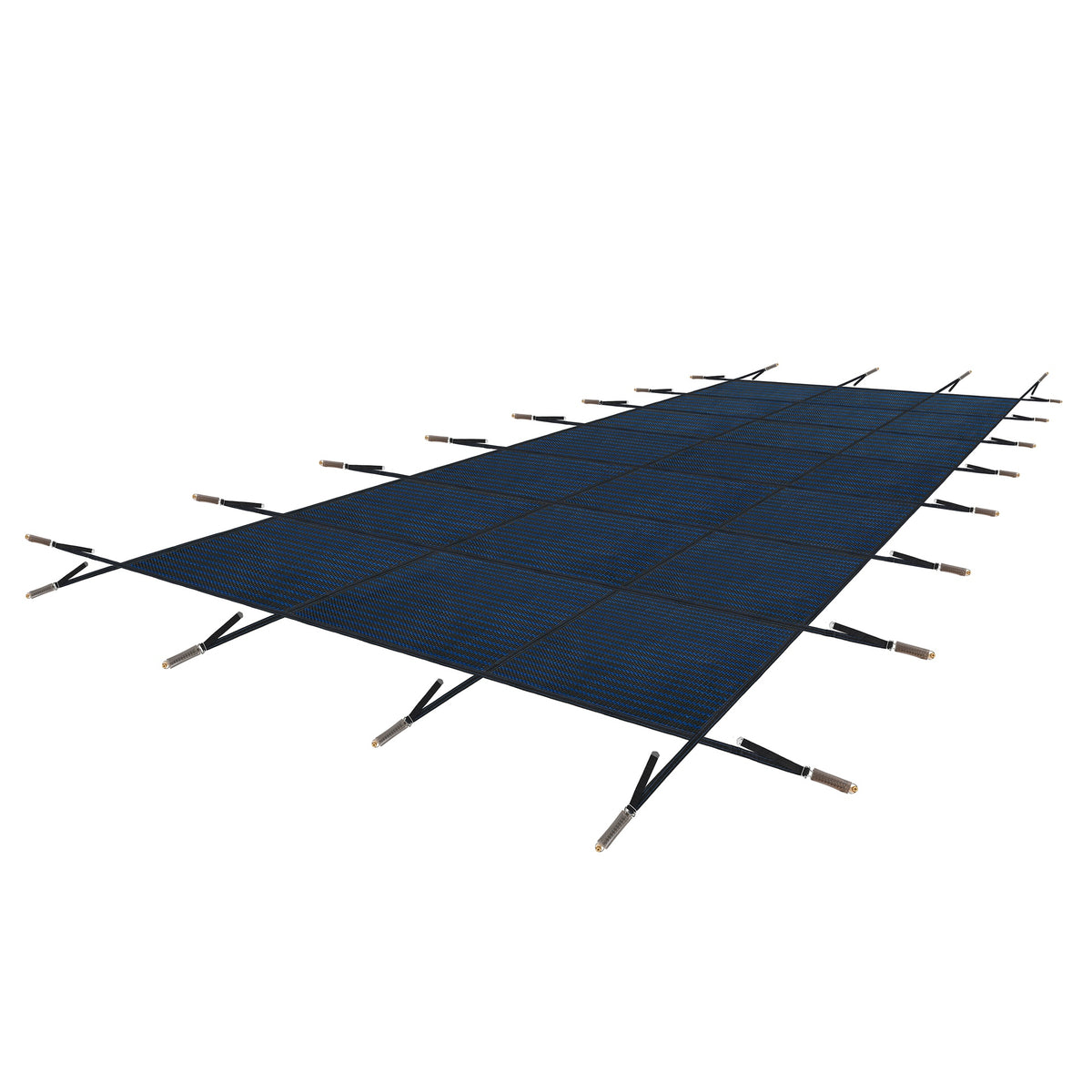 Swimming Pool Safety Cover, Fits 18x36ft Rectangular underground and Inground Swimming Pools, Triple Stitched High Strength Mesh PP Abrasion Resistant  Installation Hardware Included,Blue Mesh