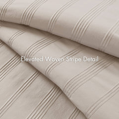 2-Piece Twin/Twin XL Woven Striped Duvet Set