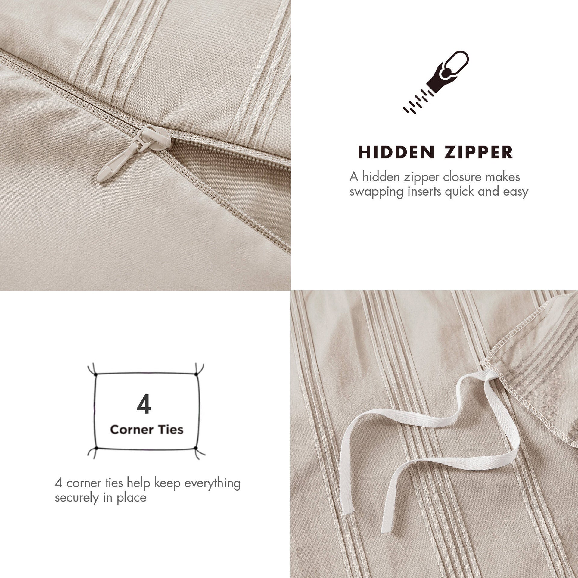 2-Piece Twin/Twin XL Woven Striped Duvet Set