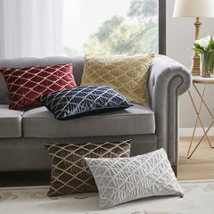 Oblong Decor Pillow Gold 22x15"