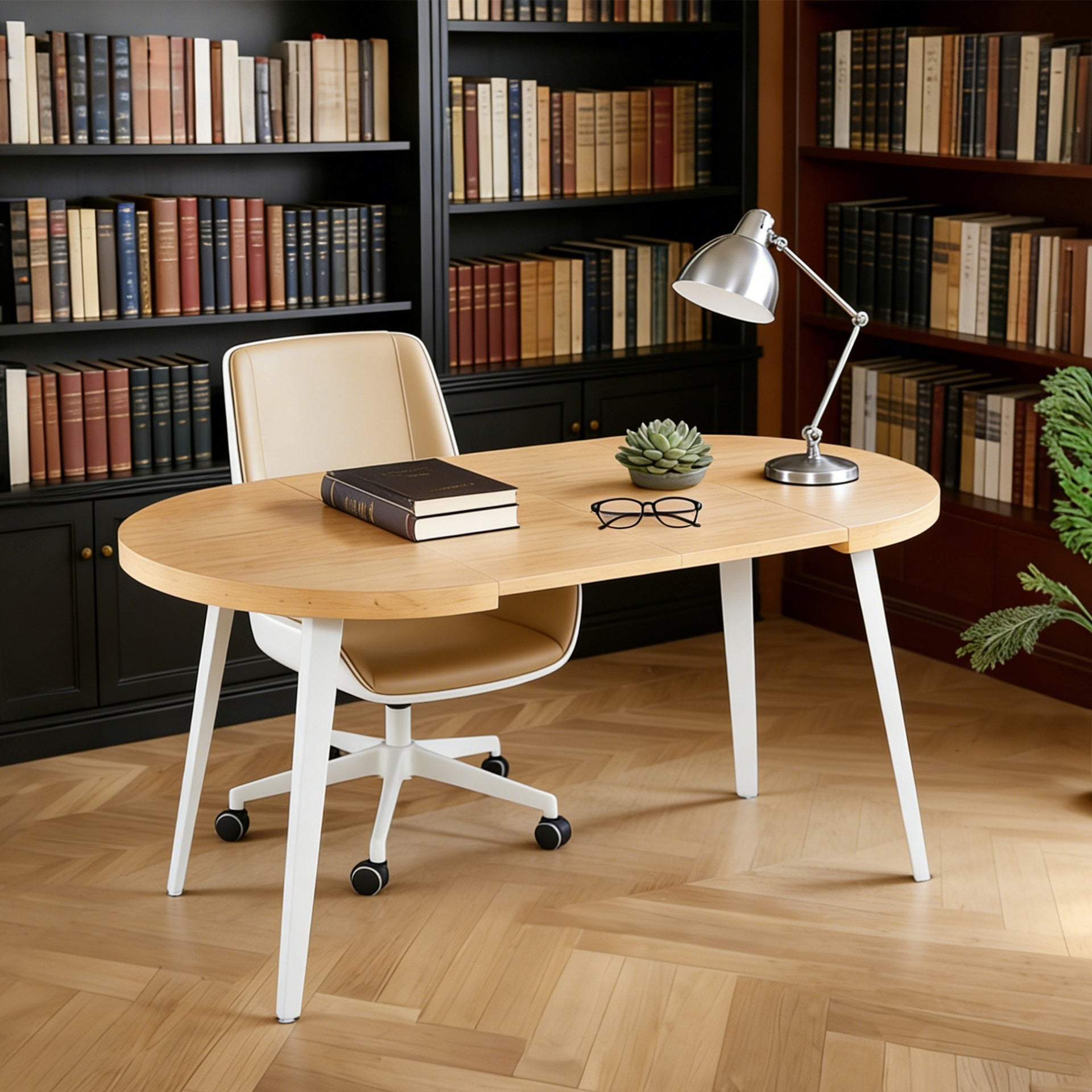 Extendable table,DINING TABLE,OFFICE TABLE,COFFEE TABLE,metal leg,MDF top,100/140/180x100x75cm,OAK COLOR