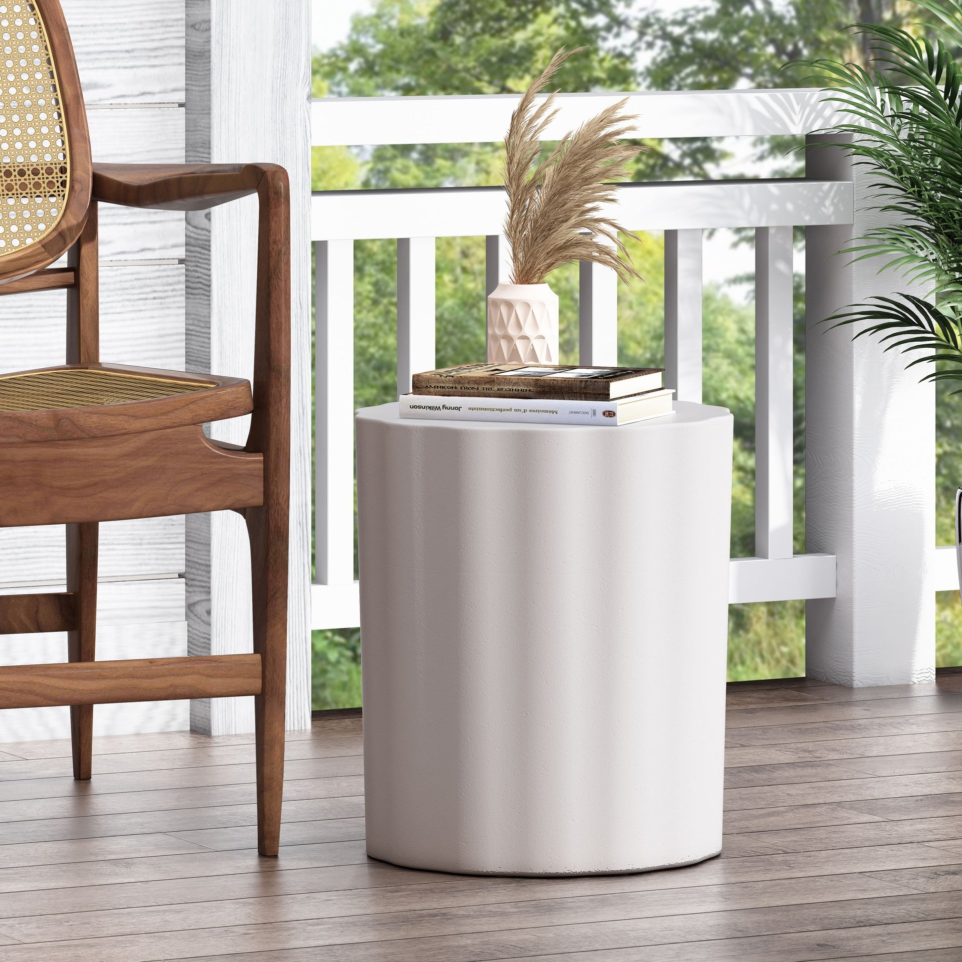 Outdoor LightWeight Concrete Side Table