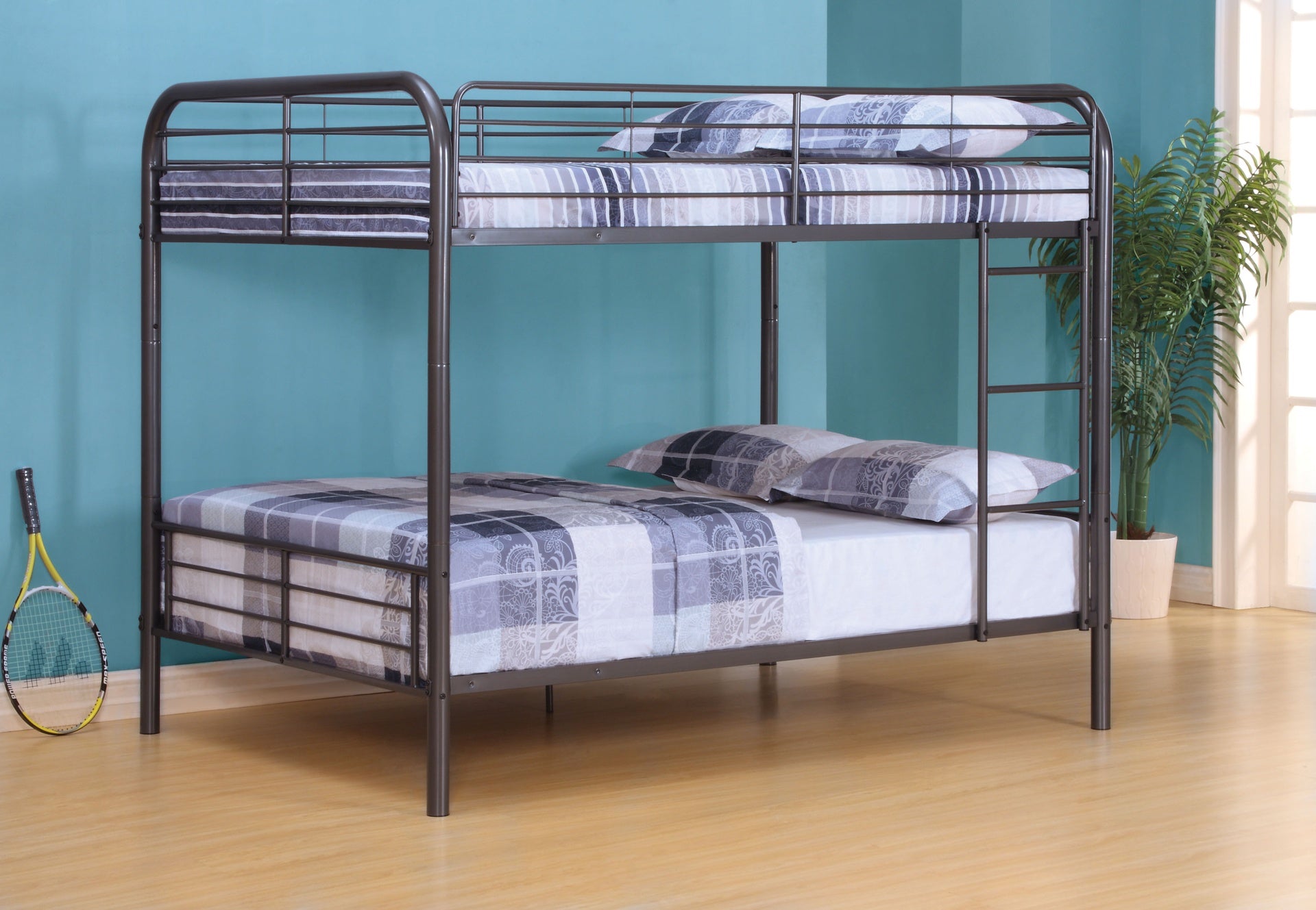 Bristol Gunmetal Finish Full/Full Bunk Bed