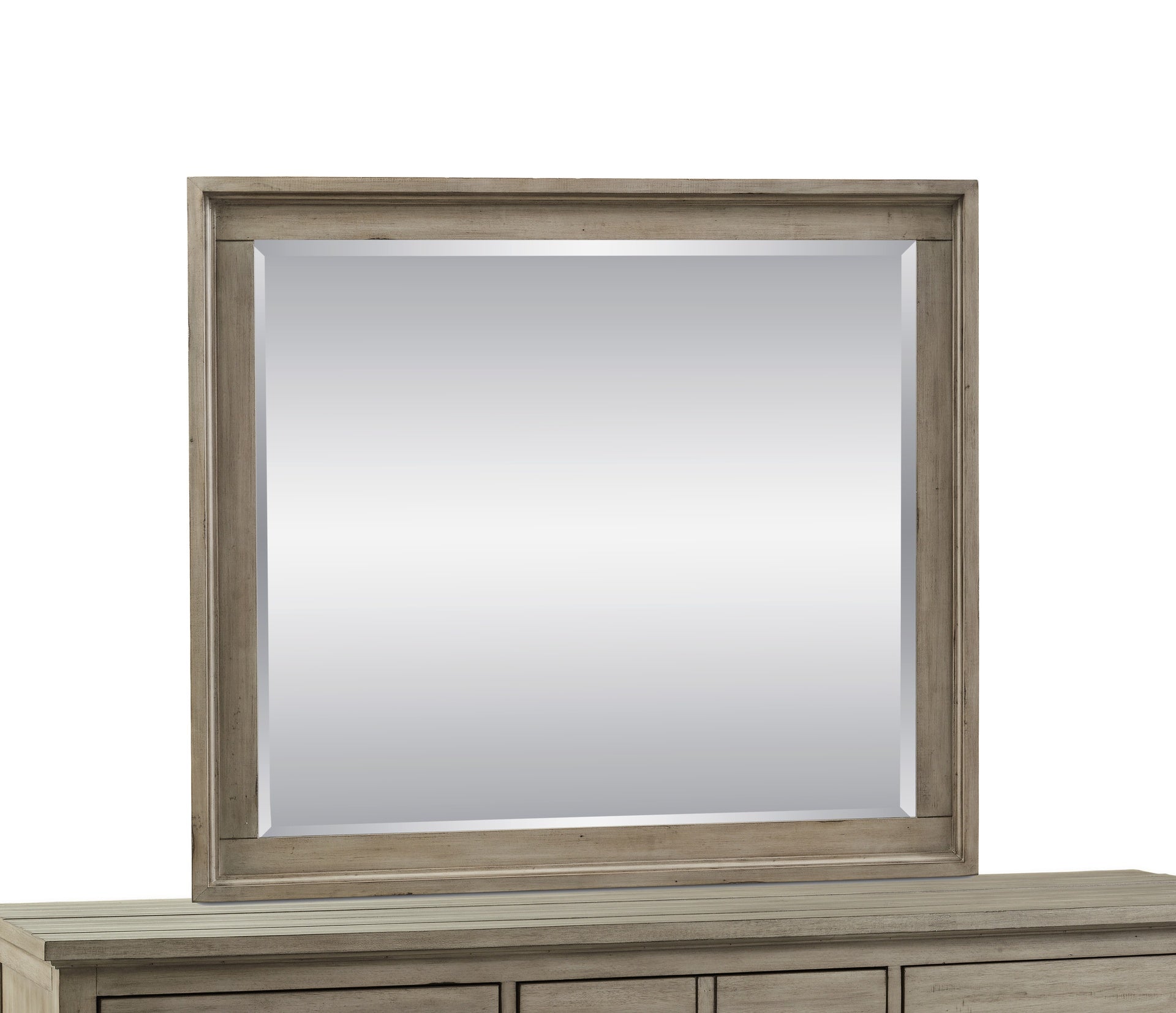 Mirror, No Assembly Required, Orchard Grey Finish