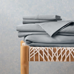 Linenspa 600TC Cotton Blend Pillowcase Set, Queen, Stone