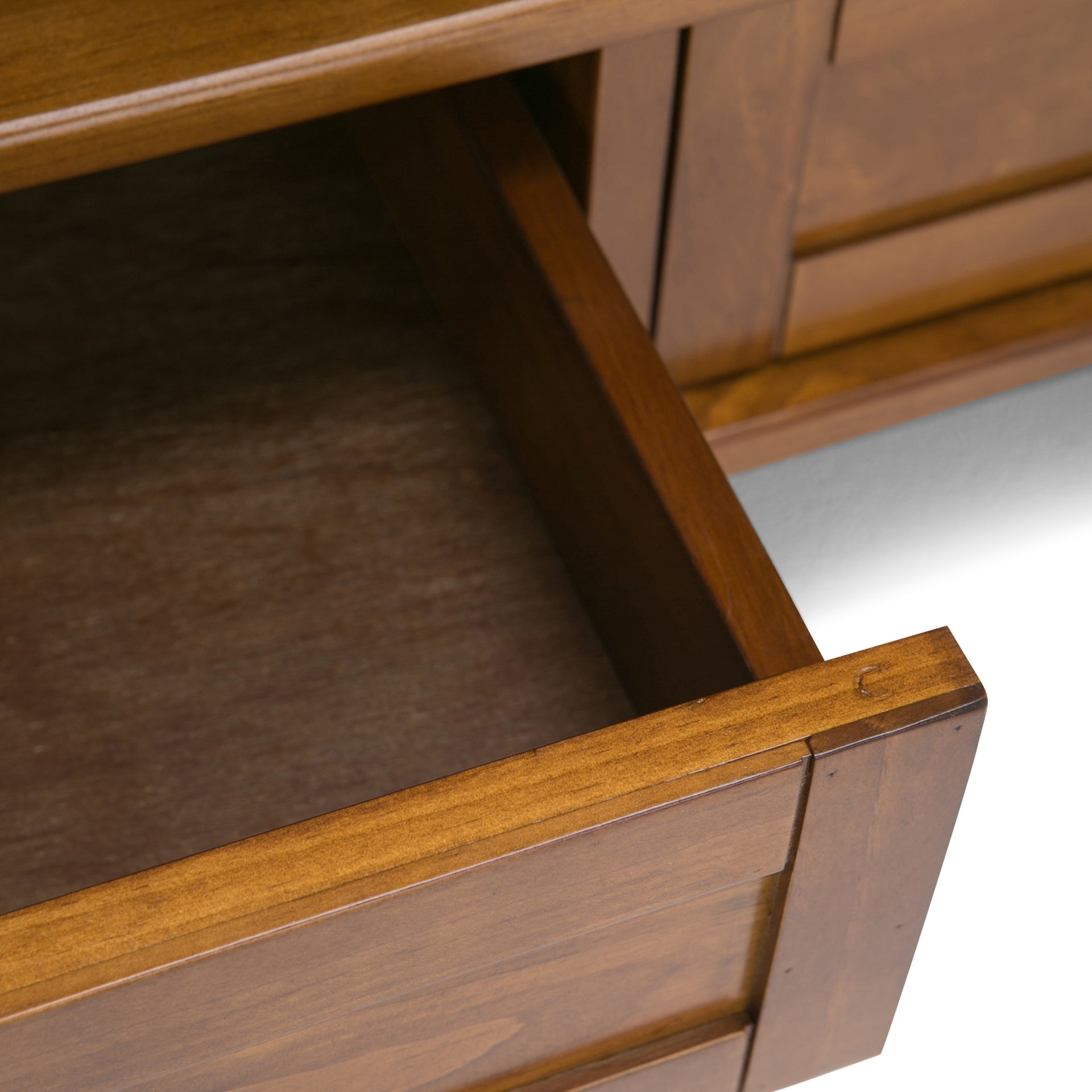 Warm Shaker 47 inch Wide Solid Wood TV Stand in Light Golden Brown For TVs up to 50 inches